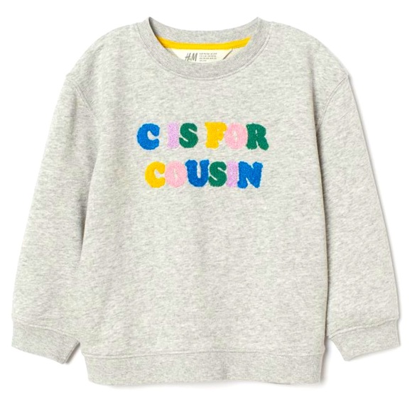 [H&M] C IS FOR COUSIN Sweatshirt - Picture 1 of 7
